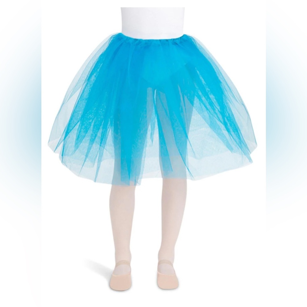 Capezio 9830c Romantic Tutu - Girls Turquoise Blue Dance Skirt Ballet Costume